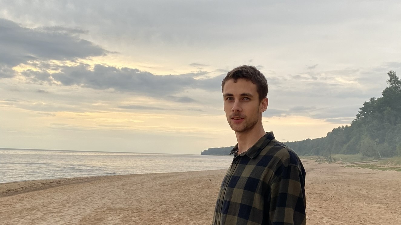 Background image of Aleksis Kālis' Hero Section